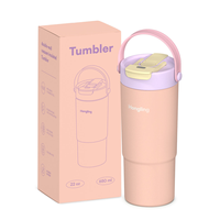 Hong Ling 22 oz 손잡이와 과일 주입기가있는 스테인레스 스틸 진공 절연 텀블러