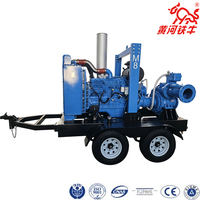 Pompe à eau diesel auto-amorçante à haute pression 1200m³/h pour drainage minier