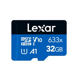 원래 Lexar 633X 메모리 카드 32GB 512GB 64gb 마이크로 TF SD 카드 128GB 최대 100 M/S C10 U3 U1 플래시 SD 카드 256GB 전화 용