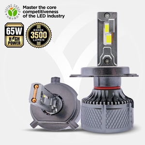 Yufing 12000LM H8 4500K 110W สีเหลืองหลอดทองแดง<span class=keywords><strong>สอง</strong></span>หลอดหลอดไฟ LED ไฟหน้ากระจายความร้อน H4ไฟหน้า LED สำหรับ E90 F30 BMW - Product Image 1