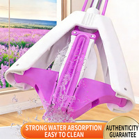 Serpillère Magique Auto-Pressante OEM Ultra-Absorbante avec Manche en Acier Inoxydable, Haute Durabilité, Lavable, en PVA pour Sols
