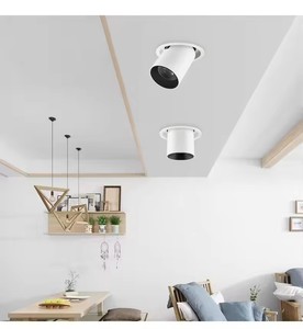 <span class=keywords><strong>Spot</strong></span> encastré de plafond <span class=keywords><strong>noir</strong></span> et blanc à <span class=keywords><strong>tube</strong></span> long pour cuisine et chambre 7W 10W 12W - Product Image 1
