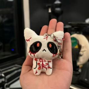 LLavero de peluche gótico de terror para Halloween, bolso de muñeca de monstruo sangriento, accesorios de miedo para mochila, decoración de fiesta de Cosplay, moda - Product Image 6