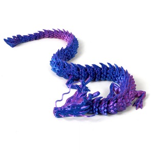 Statues de dragon chinois imprimées en 3D, fabriquées à la main, uniques, sur le thème des animaux, œufs de dragon en plastique, jouets pour enfants, cadeaux pour filles, directement de l'usine OEM - Product Image 4