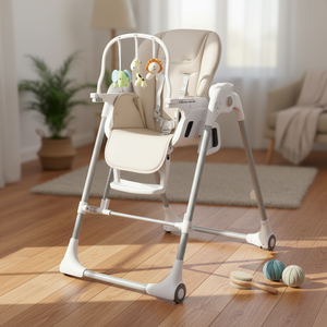 <span class=keywords><strong>Chaise</strong></span> Haute Balancelle Électrique Intelligente pour Bébé, Portable et Moderne, Balançoire Sûre pour Nourrissons, <span class=keywords><strong>Chaise</strong></span> de Repas Écologique pour Enfants - Product Image 2