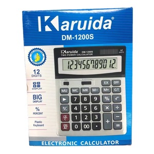 เครื่องคิดเลข Karuida Dm 1200s 12 หลัก ใช้พลังงานสองระบบ พลังงานแสงอาทิตย์ ของขวัญทางธุรกิจ สีเงิน - Product Image 3