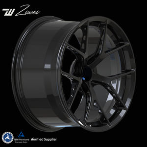 Rines ZW Forjados Negros Ligeros de 18 19 20 21 22 Pulgadas 5x112 para Audi Rs3 RS4 RS5 RS6 RS7 Mercedes C63 E63 A45 - Product Image 1