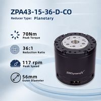 Actuador Robótico con Reductor de Torque Personalizado ZBDynamiX, Alta Precisión, Bajo Ruido, 10arcmin, con Motor de Engranajes DC, OEM o ODM