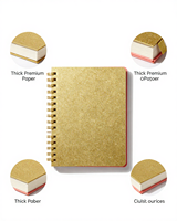 Carnet de notes spirale de luxe 2026 à paillettes métalliques, couverture rigide personnalisée, ligné, pour étudiants, femmes et fournitures de bureau