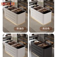 Armoires et Placards Modulaires de Luxe Modernes Personnalisés en Usine, Ensemble Complet de Rangement pour Chambre, Îlot de Rangement pour Dressing