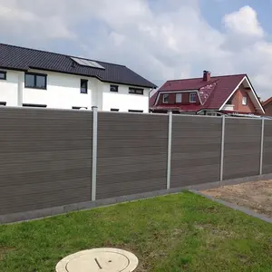 Recinzione da giardino moderna recinzione in legno composito recinzione in legno intrecciato