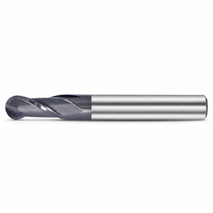 Fresa de carburo CNC de 2 filos con punta esférica HRC65 y recubrimiento AlTiN/TiCN para soporte OEM y ODM - Product Image 3