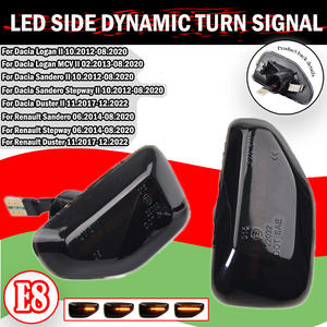 2 Pezzi Indicatori Laterali LED Dinamici 12V, Frecce Lampeggianti per Logan 2, Sandero 2, Duster 2, Renault Stepway - Product Image 3