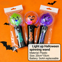 Baguette Lumineuse Multicolore en Forme de Citrouille, Accessoire de Costume d'Halloween, Baguette Lumineuse Personnalisée, Baguette LED en Forme de Citrouille, Cadeau de Fête d'Halloween