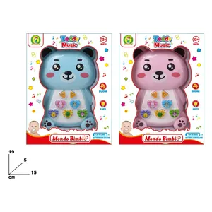MAZZEO GIOCATTOLI Mondo Bimbi Teddy <b>Music</b> Toy 19x15 Cm with <b>Lights</b> and Sounds for Babies 12 Months Plus Italy - Product Image 3
