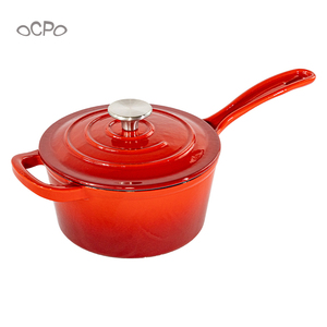 Four hollandais <span class=keywords><strong>en</strong></span> <span class=keywords><strong>fonte</strong></span> <span class=keywords><strong>émaillée</strong></span> de 6 pintes avec couvercle à deux poignées allant au four <span class=keywords><strong>ou</strong></span> sur la cuisinière Utilisation pour cuire au four Réfrigérateur - Product Image 3