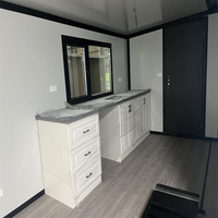 Maison Modulaire de Luxe 20/40 pieds, Préfabriquée, Extensible, Conteneur Portable avec Cuisine, Panneaux Sandwich en Acier, Design Moderne