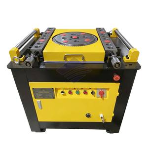 Dobladora de Barras de Acero al Carbono Semiautomática con Motor y PLC - Product Image 1