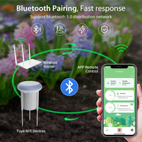 KONLEN Tuya Smart Wifi Sensor 2-en-1 Détecteur d'humidité et de température pour le sol de la pelouse et le jardin Solutions et logiciels IoT