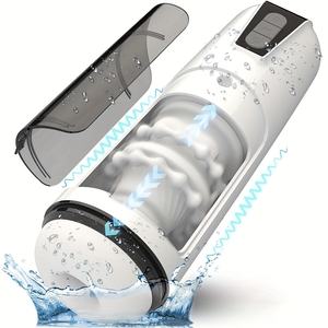 Реалистичная с 3D рукавом автоматический Карманный киска для мужчин, пенис, вибрационная походка, Электрический толкающий Мужской мастурбатор, чашка для мужчин - Product Image 1