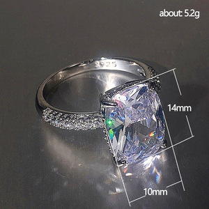 Anillo de Compromiso de Diamante Natural con Corte Cojín para Mujer F1329, Estilo Clásico, Joyería Solitaria - Product Image 6