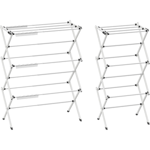 Soporte para <span class=keywords><strong>secadora</strong></span> <span class=keywords><strong>de</strong></span> Interior <span class=keywords><strong>de</strong></span> alto nivel, estante <span class=keywords><strong>de</strong></span> <span class=keywords><strong>ropa</strong></span> <span class=keywords><strong>de</strong></span> Metal plegable telescópico para almacenamiento en pared para uso en la cocina en la lavandería del hogar - Product Image 2