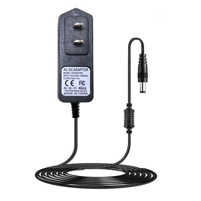9V 1A Guitar Effect Pedal Power Adapter - DC 5.5x2.1mm (Inner Negative/Outer Positive) ,US/EU/AU/UK Plugs