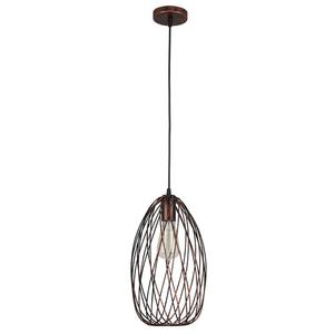 Lámpara colgante 1xe27, color marrón óxido, dimensiones 20x20 cm, ideal para decorar y proporcionar luz ambiental en - Product Image 1