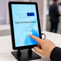 Robot dessinateur pour le marketing événementiel, bras robotisé collaboratif pour dessiner des portraits, transformant les photos des invités en art ligné