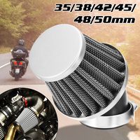 Filtre à air de moto universel 28 35 39 42 48 mm style cône avec entrée de courbure à 45 degrés pour moto ATV Scooter Pit Dirt Bike