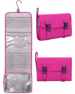 กระเป๋าเครื่องสำอางกันน้ำขนาดใหญ่ ตัวอย่างสินค้าฟรี กระเป๋าใส่เครื่องสำอางสำหรับห้องน้ำ อาบน้ำ เดินทาง กระเป๋าใส่ของใช้ในห้องน้ำแบบแขวน - Product Image 6