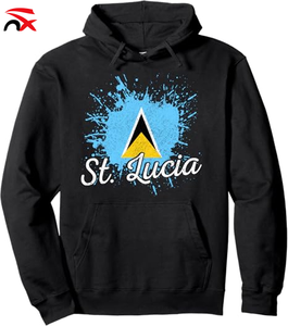 T-shirt à manches courtes imprimé en 3D avec drapeau personnalisé de la <span class=keywords><strong>Sainte</strong></span>-Lucie de haute qualité, idéal pour une utilisation promotionnelle ou comme cadeau. - Product Image 5