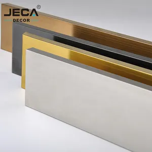 Foshan JECA profili battiscopa in acciaio inossidabile battiscopa per parete varie dimensioni battiscopa in metallo di alta qualità