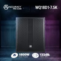 Accuracy Pro Audio WQ18D1-7.5K Altavoces Amplificados Profesionales de Alta Calidad de 900 W RMS, Subwoofer Activo de 18 Pulgadas