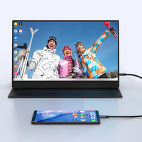 Pliable 15.6 pouces LED LCD 1080p IPS Écran Gaming Ordinateur Portable Extender Mobile Affichage Portable Double/Triple Moniteur avec Support