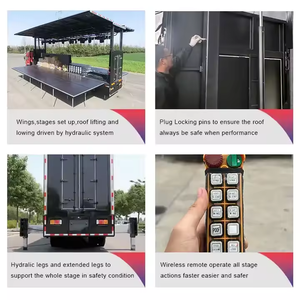 Sinoswan st130समर्थक 12x9x8m इंजीलवाद चरण ट्रक हाइड्रोलिक चरण ट्रेलर संगीत, घटनाओं, अभियानों के लिए चुनाव, क्रूसेड - Product Image 5