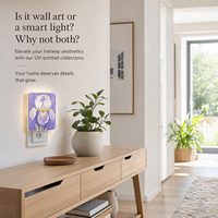 Lampe d'ambiance décorative personnalisée à impression UV, veilleuse automatique avec photo sur mesure, activée par le mouvement, pour cadeau, art mural