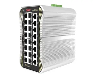 Managed 24-port Full Gigabit Industrial Ethernet Vlan Switch For CCTV NVR Surveillance