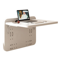 Bureau d'ordinateur pliable et réglable à fixer au lit, table d'étude pour dortoirs universitaires et lits superposés - Indispensable pour la rentrée scolaire