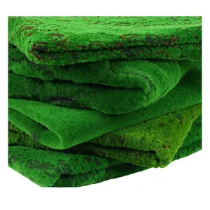 Custom morbido tappeto erboso artificiale muschio erba artificiale pannelli di piante muschio erba parete arte per la decorazione