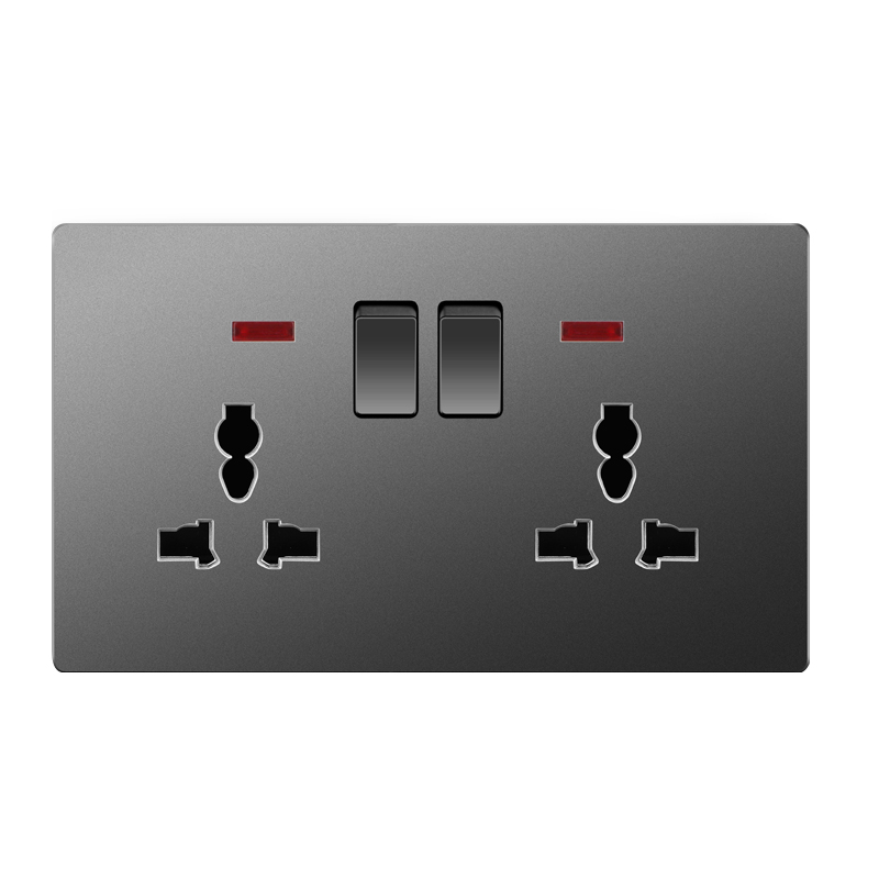Double Universal Socket with 2Switch