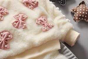 Conjunto de Ropa de Punto de Algodón para Niña, Abrigo y Tutú, Conjunto de Invierno Cálido para Bebé con Lazo - Product Image 5