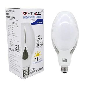 Bombilla LED V-Tac 36W E27 Forma de Oliva Chip CREE 4000K Cuerpo de Plástico Interruptor Manual 25000H de Vida Útil Certificación CE - Product Image 4