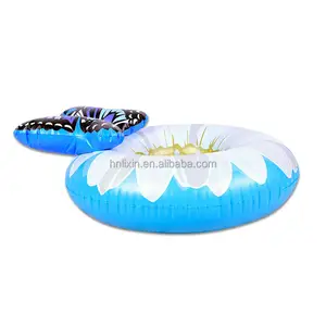 Custom Heavy Duty Inflatable River Floating Tube Swimming Pool Inflatable Floats Flower Inflatable Swim Ring