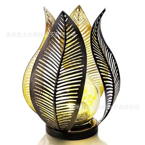 Lampe solaire à LED en métal pour extérieur, décoration de jardin, résistante à l'eau, autoportante, 6V DC, alimentée par énergie solaire mono Si - Product Image 1
