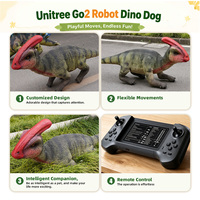Parasaurolophus Animatronik Realistis dengan Remote Control, Versi Terbaru yang Dapat Berjalan dan Melompat, Ukuran Dapat Disesuaikan, untuk Taman Petualangan