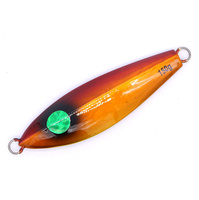 TOPLURE-Leurres de pêche à pas lent de 120g-200g, style japonais, en métal brillant, avec crochets en plomb
