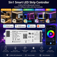 Contrôleur de bande LED Wi-Fi Tuya WB5 à connexion directe, couleur unique/CCT/RGB/RGBW/RGBCW