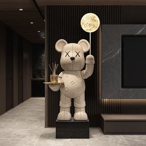 Ours de luxe écologique fait à la main résine meuble TV et canapé décoration de sol cadeau d'affaires mobile résine artisanat produit - Product Image 2