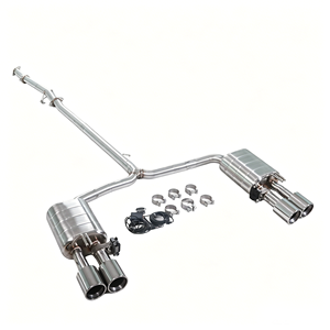 Système d'échappement Catback électronique à soupapes GFC brossé et poli, avec quatre embouts chromés, pour <span class=keywords><strong>Hyundai</strong></span> Sonata DN8 <span class=keywords><strong>N</strong></span> <span class=keywords><strong>Line</strong></span> 2.5T - Vente Flash - Product Image 6